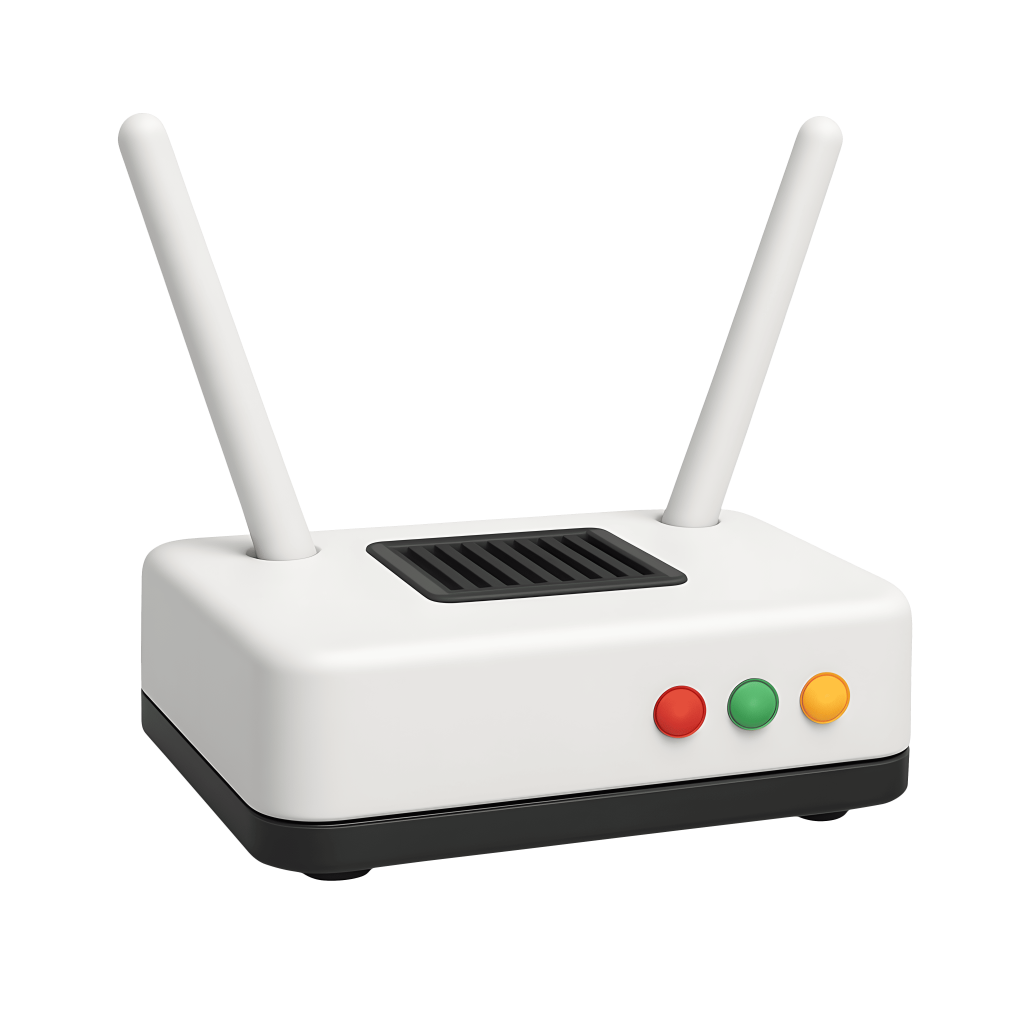 33d-wireless-router-icon-with-two-antennas-